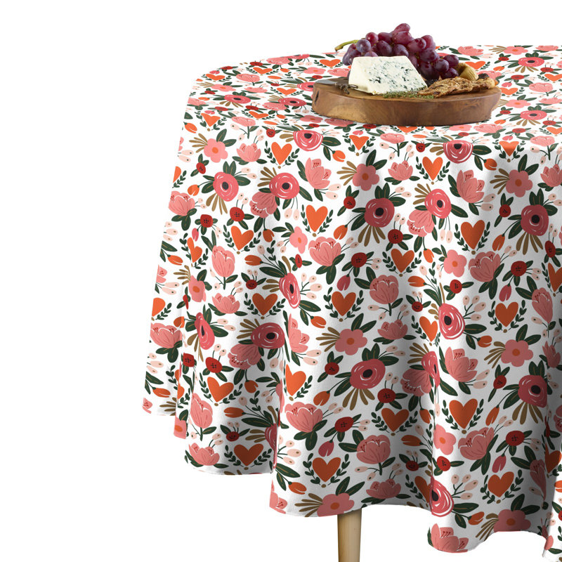 Castina Floral Bloom Round Tablecloth, 84" x 84"