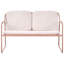 Garden Lounge Set with Table 4 Seater Cedernier Metal Light Beige