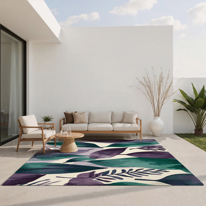 Veiled Canopy Indoor And Outdoor Area Rug, Rectangle 8' x 10'