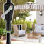Abat-jour de patio moderne en polyester 8,6 pi Upf 30+ Upf