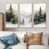 Toile naturelle avec cadre flottant
