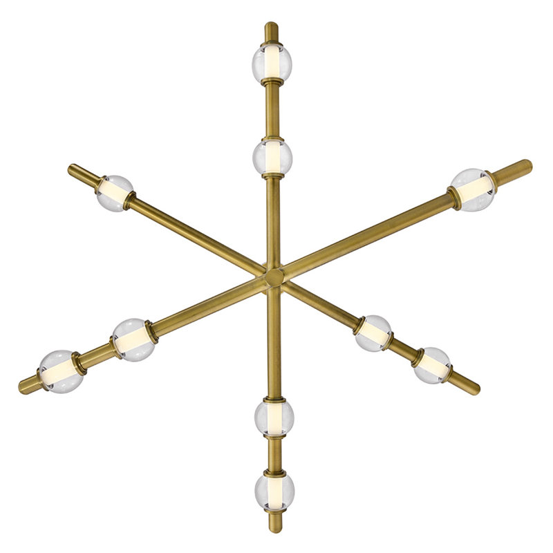 Hinkley Saxon Chandelier, 14.25" H x 50" W x 50" D