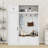 Elegant Hall Tree with Adjustable Compartments and Concealed Drawers-202740560