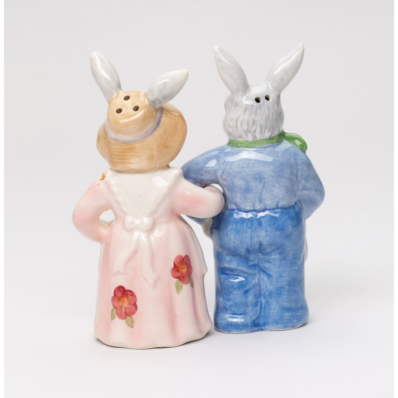 Ensemble de sel et poivre 2 pièces Cosmos Cadeaux Blossom Bunny