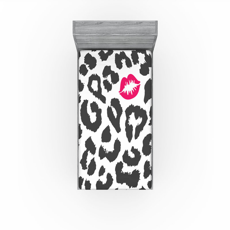 Ensemble de 2 draps-housse Ambesonne Savannah, Drap-housse de taille simple