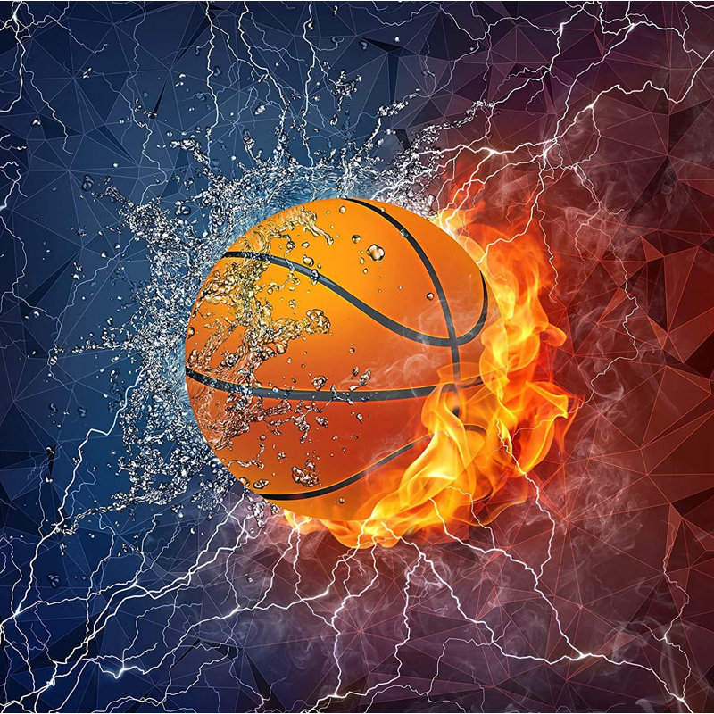 «Basketball», impression sur toile tendue, H 20 po x l 20 po x P 3 po