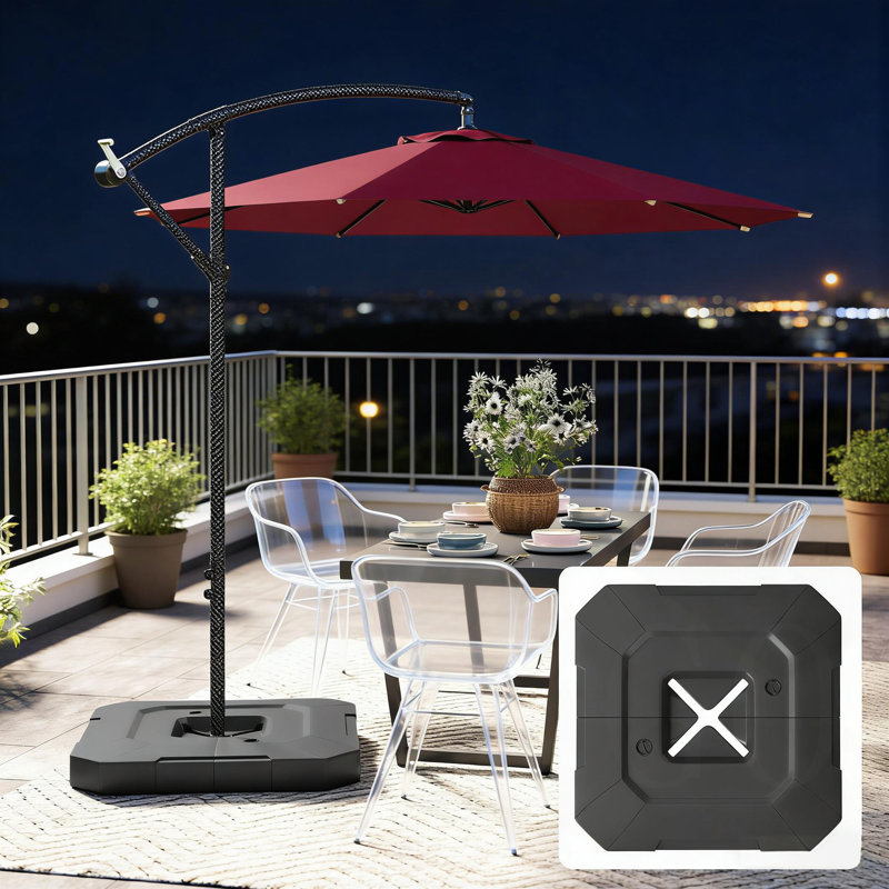 Base de parasol en porte-à-faux robuste