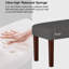 Banc d'appoint 44 "de large avec pieds solides, tabouret de hall d'entrée-1734264782