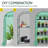 4-Tier Portable Mini Greenhouse With Shelves