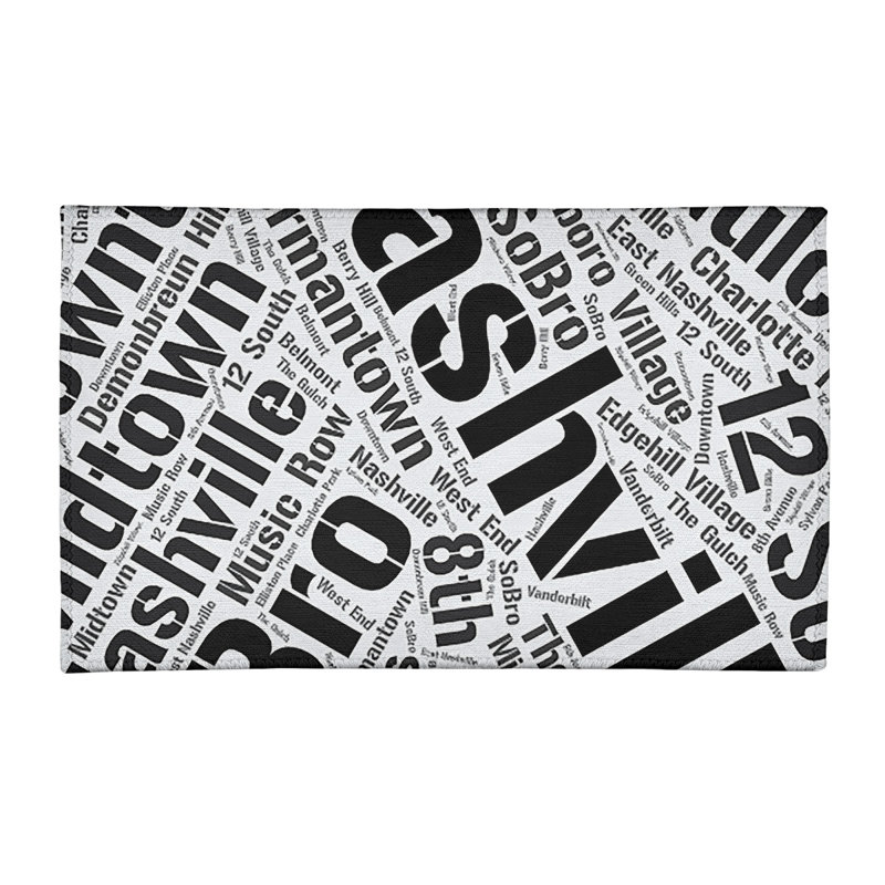 Tapis de zone noire à tissage plat poils longs, Rectangle 4 pi x 6 pi