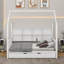 Lit simple en bois avec lit gigogne-1435833825