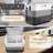 Costway 70 qt. Serving Station / Cart Black and White