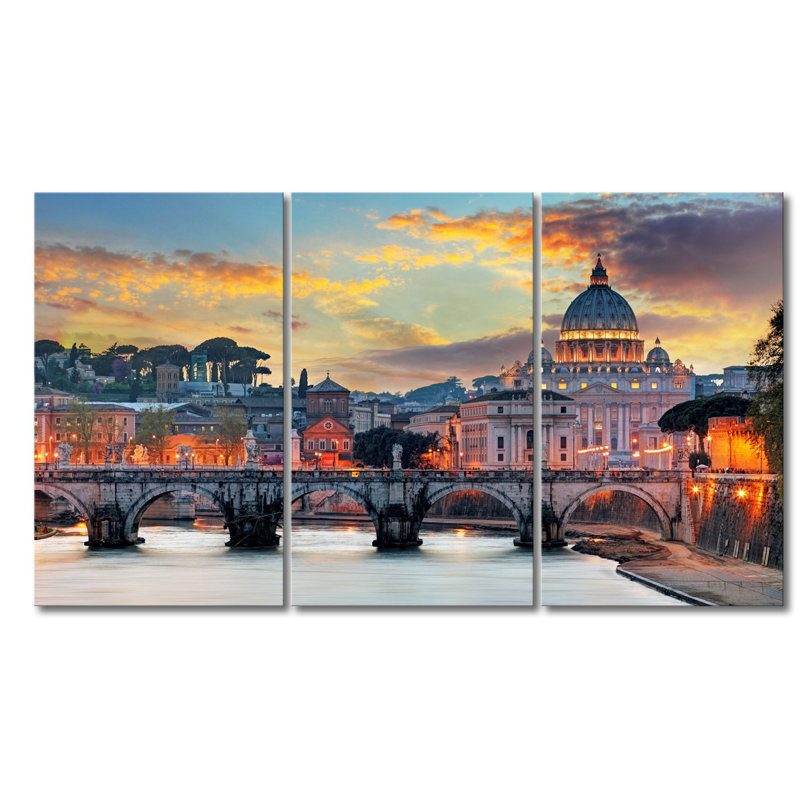 3 Piece Wrapped Canvas Print