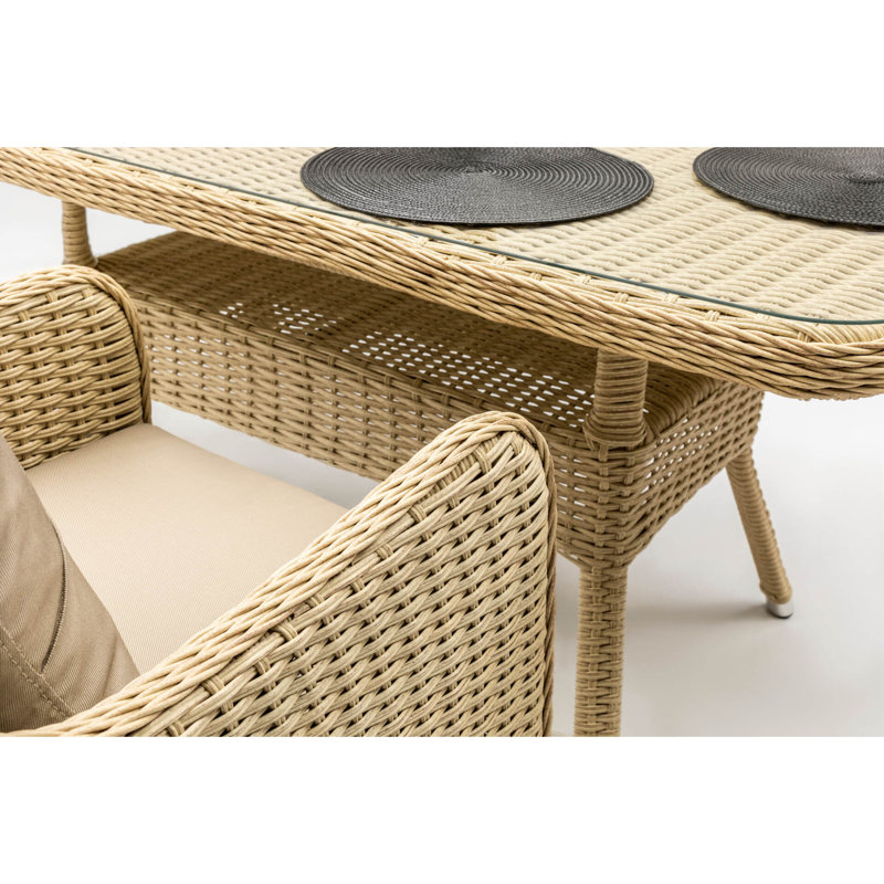 Ensemble repas, 7 pièces : table, 6 chaises