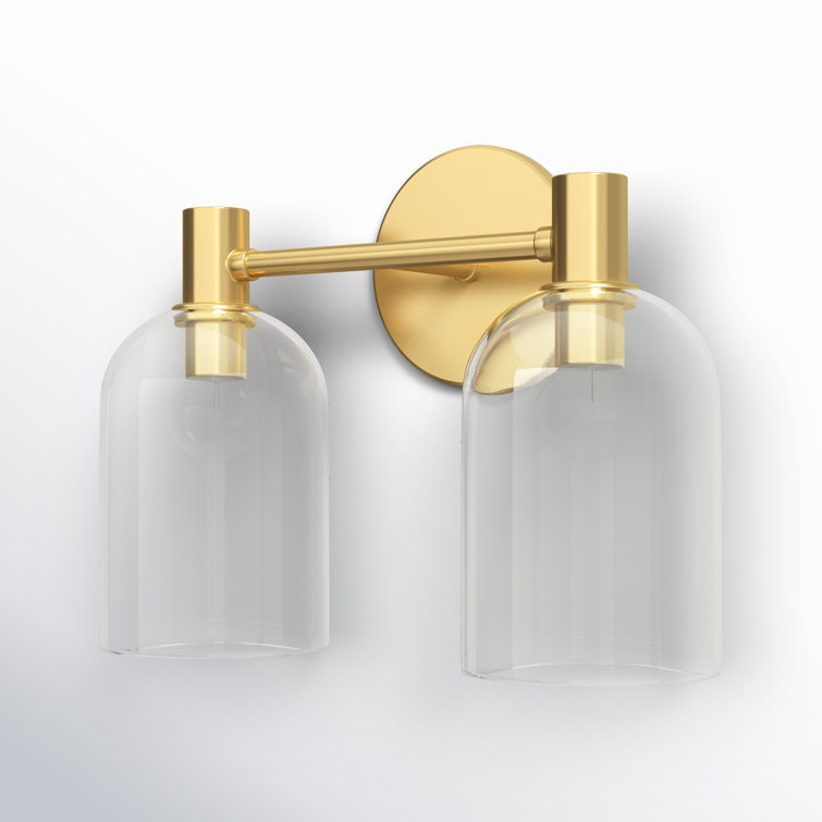 Redmond 2 Light Glass Dimmable Armed Sconce