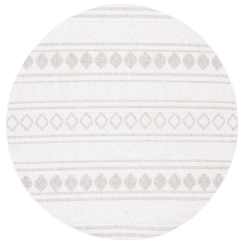 Lotus Performance Geometric Rug, Round 6'7"