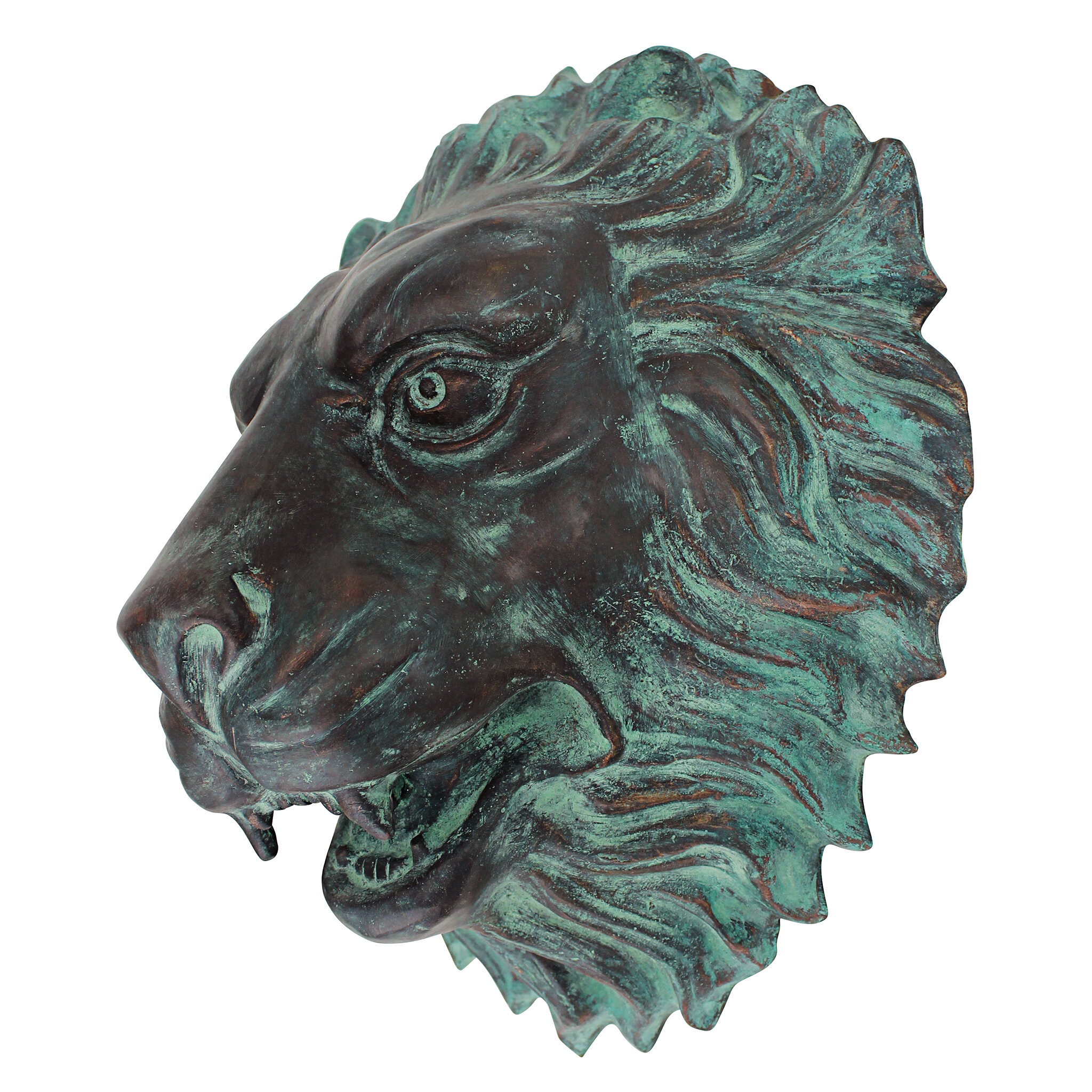 Design Toscano Florentine Lion Head Spouting Garden Wall Statue ...