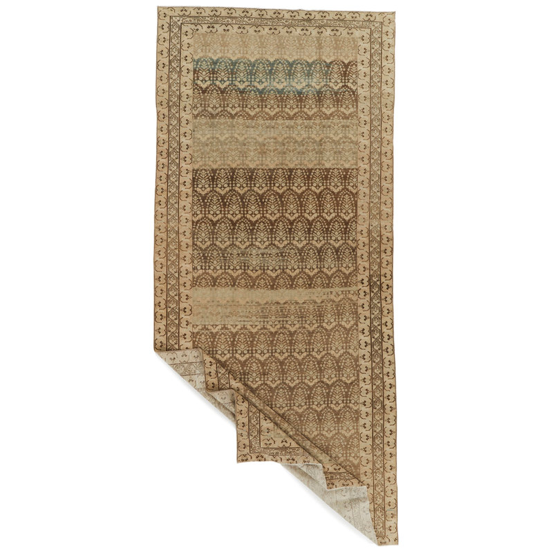 Chemin de table tribal persan brun et ivoire 6 x 14