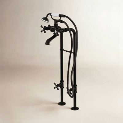 Kingston Freestanding Tub Faucet with Supply Line