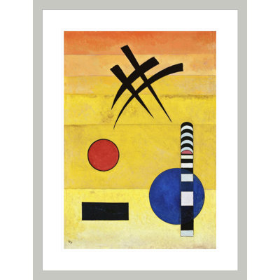 "Signe" par Vassily Kandinsky - Estampe numérique encadrée