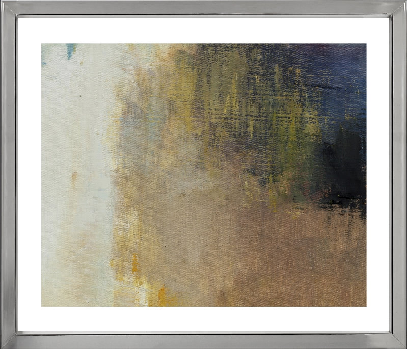 Earth Textured Abstract - Single Picture Frame Print, 199.136 cm H x 161.036 cm W, Aluminium Chrome