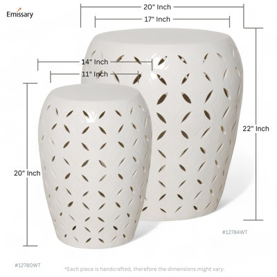 Caynan Ceramic Accent Stool