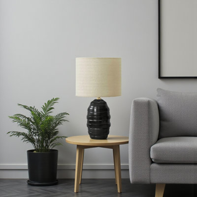 Sami Black Ceramic Table Lamp