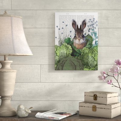 « chou correctif lapin text 4 », reproduction d’impression sur toile tendue