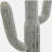 8x5x24.5"H Artificial Saguaro Cactus in Black Pot