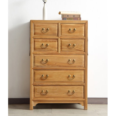 Nouvelle commode décorative en bois d'orme de style chinois