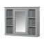 Meuble-lavabo 36 po avec armoire à pharmacie, armoire de rangement moderne avec 2 portes à fermeture douce et 4 tiroirs, meuble-lavabo simple-164513463