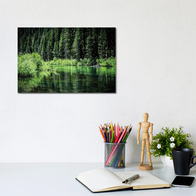 Along The Truckee River by Heather Roberson - Wrapped Canvas Print, 20.32 cm H x 30.48 cm W