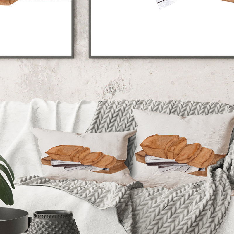 Coussin décoratif à imprimé de cuisine avec tartes à la citrouille Kitchen Kitchen
