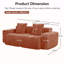 Velours pour canapé LSF & RSF - Rouge-1605132354-1605132355