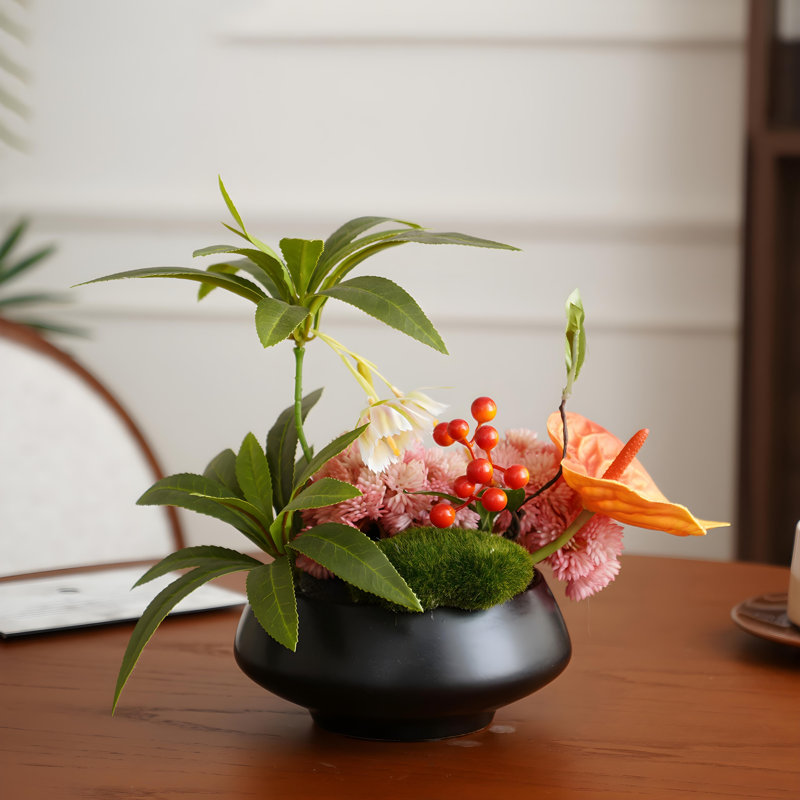 Ornements de fleurs simulées