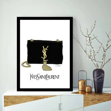 Fairchild Paris FASHION DRIP LOGO - 14x18 Framed Print - Bed