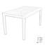 Plastic Patio Dining Set Table,