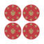 Ex vote Vegan Leather Round Pebble Placemat-1320812430