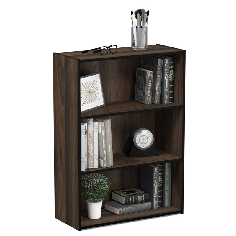 Bessan Bookcase, (3 Shelves) 32" H x 23" W x 10" D, Columbia Walnut