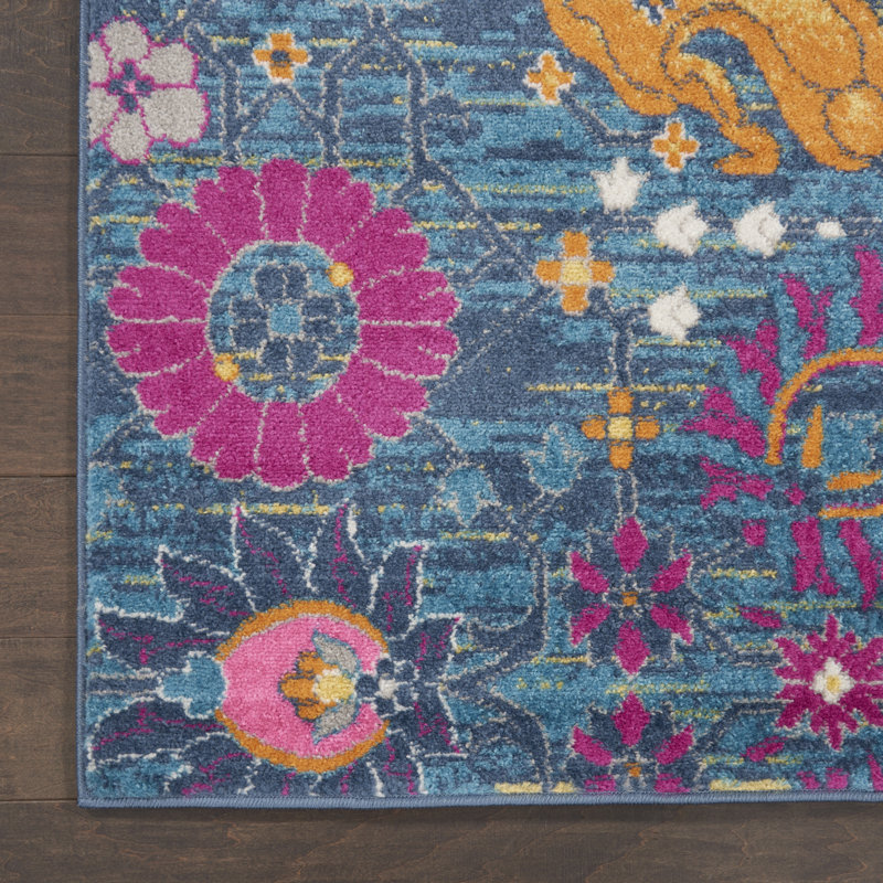 Justien Floral Indoor Rug, Rectangle 5'3" x 7'3"