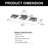 3 - Light Dimmable LED Vanity Light For Bathroom