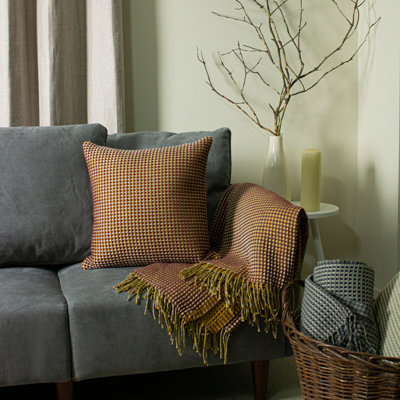 Geometric Square Cushion