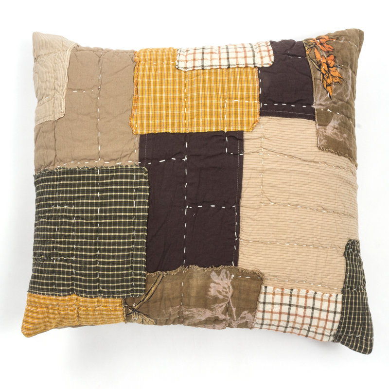 Linen Standard Patchwork Sham Set, Euro