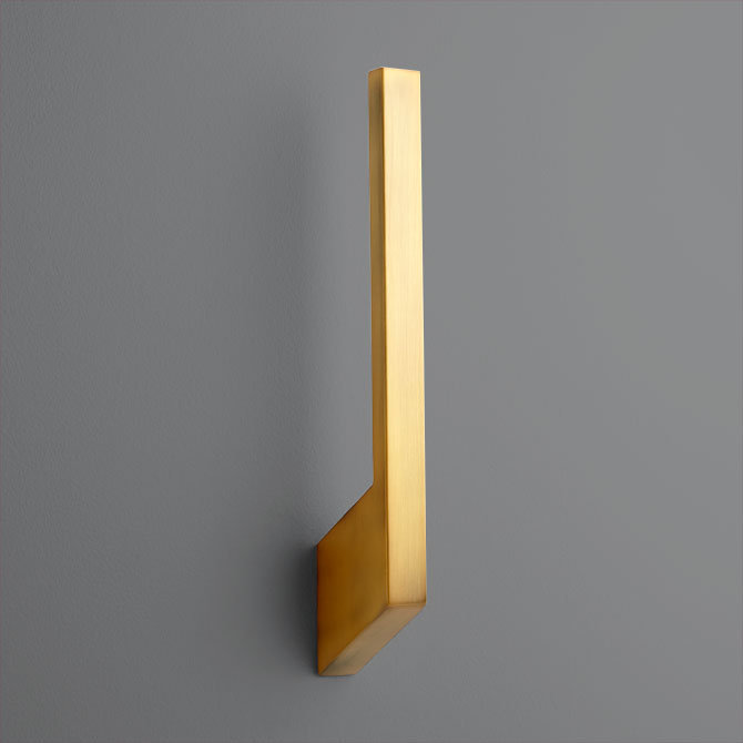 Plafonnier encastré 1 lumière Carrico, Laiton vieilli