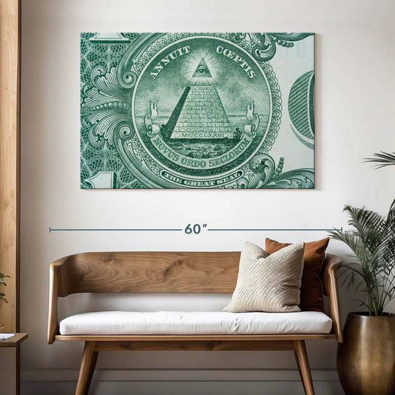 Billet de dollar américain Kerner, H 32 po x l 48 po