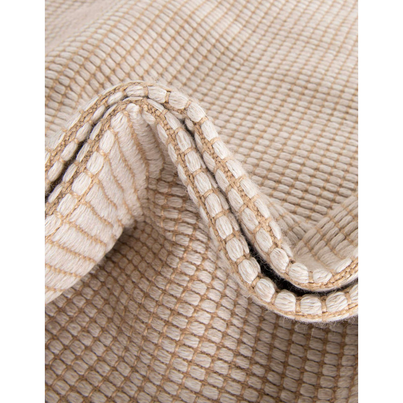 Gracie Oaks Brookline Glenrio Rug Ivory, Tapis de couloir 2 pi 7 po x 12 pi