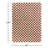 Walker Checkered Burnt Orange/Cream Shag Area Rug-1018578566