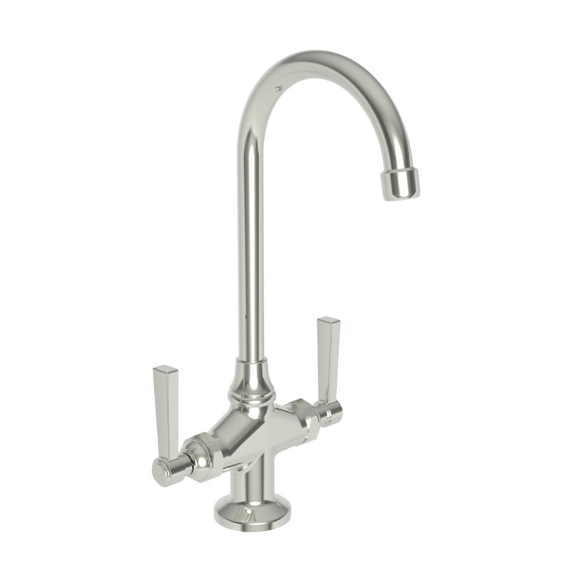 Miro Double Handle Bar Faucet, Polished Nickel