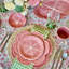 Beatrice Round Tablecloth - Pink And Green-2131737667