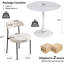 Ensemble de table de salle à manger rond avec 2 chaises-120921666-120921664